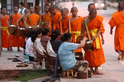 Monks in Luang Prabang, Laos